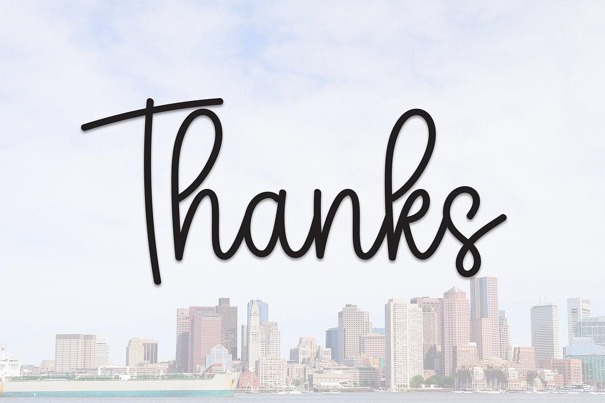 Boston | Script Font, a Handwritten Font by Scratchones (Photo 9 of 9)