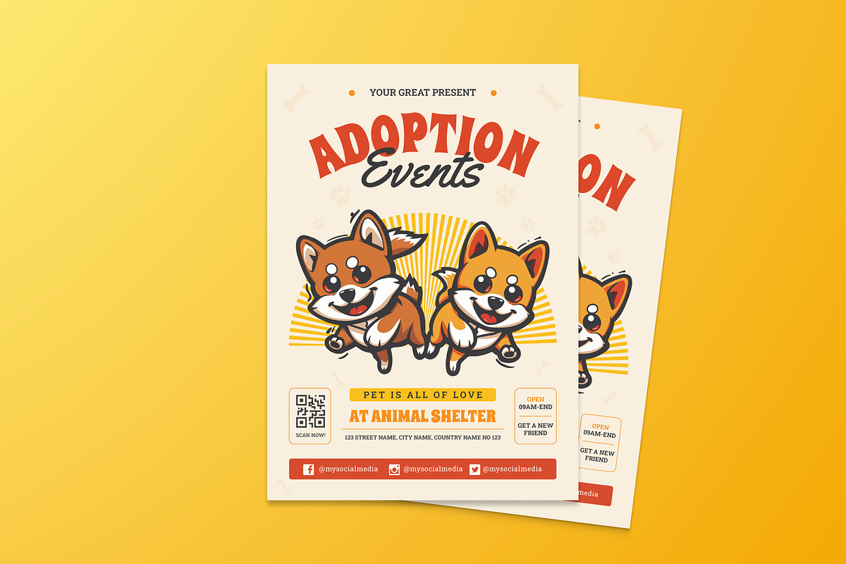 Adoption Events Flyer, a Flyer Template by MMPixelCraft (Photo 1 of 5)
