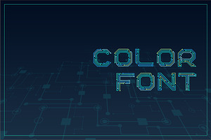 Circuitra Color Font