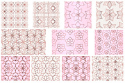 Rose Gold Geometric Floral Patterns, a Pattern Graphic by Artspace (Thumbnail 2 of 4)