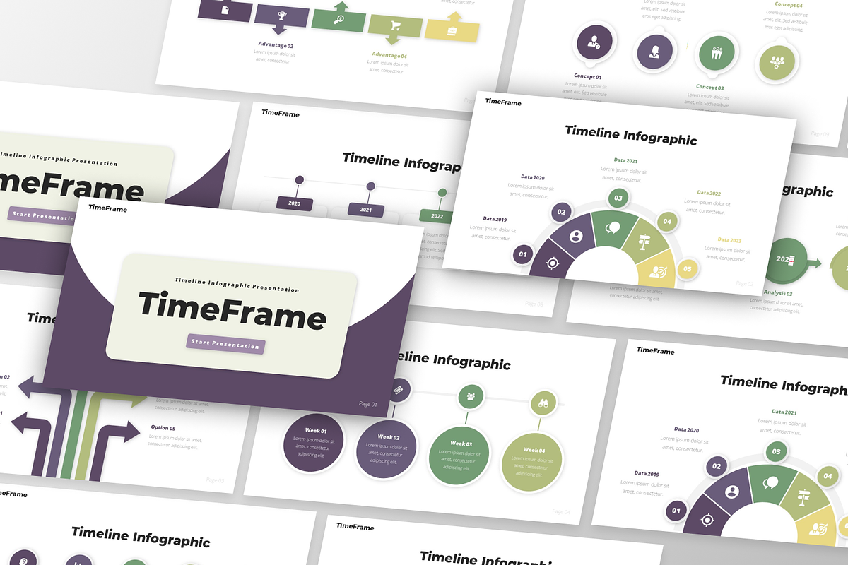 TimeFrame - Infographic Google Slide, a Presentation Template by GraphauseProject (Photo 6 of 6)
