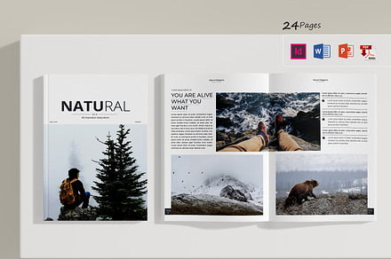 Natural Magazine, a Magazine Template by obidullah_01