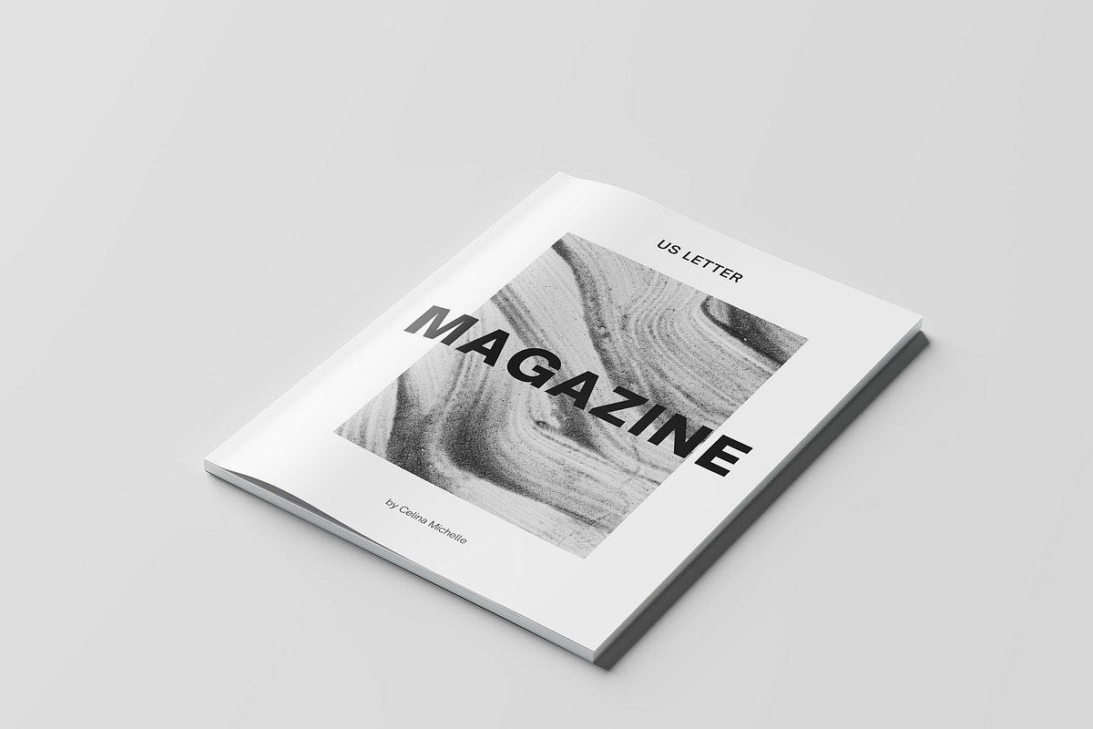 Us Letter Magazine Mockup, a Books & Magazine Mockup by Tokobeta (Photo 5 of 12)