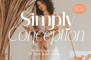 Simply Conception, a Serif Font by Muksal Creative (Thumbnail 1 of 10)