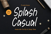 Splash Casual, a Handwritten Font by QR Design Studio (Thumbnail 1 of 7)