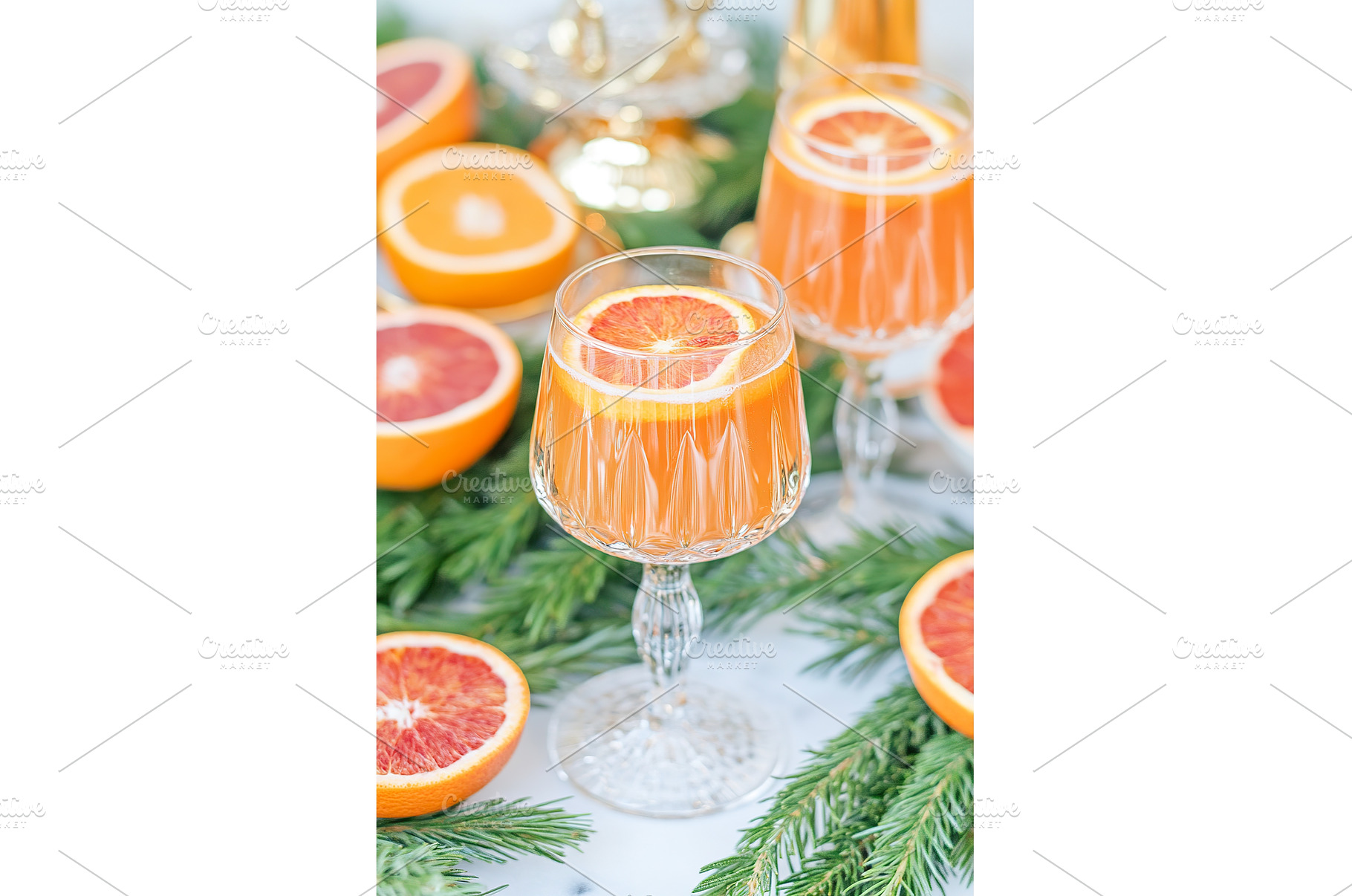 Refreshing mimosa with squeezed, a Food & Drink Photo by Lermont51