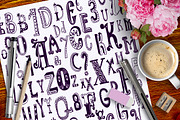 Fairy Tale Font with Extras, a Font by a Blond Moment (Thumbnail 2 of 6)