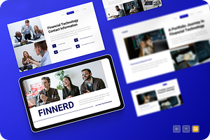 Financial Technology Google Slides, a Presentation Template by Annora Studio