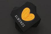 almonds logo design background, an Object Illustration by PushLogo (Thumbnail 3 of 3)