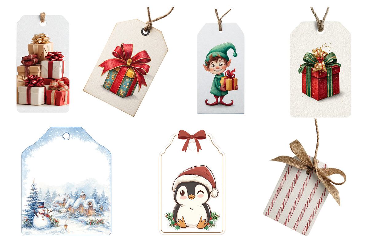 Christmas Gift Labels Sublimation, an Illustration by Design Market (Photo 3 of 3)