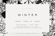 50+ Winter Clipart & Brushes, a Brush Add-On by SorrDesign (Thumbnail 1 of 3)