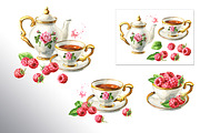 Summer Raspberries. Watercolor set, a Food Illustration by Daria Ustiugova (Thumbnail 22 of 26)