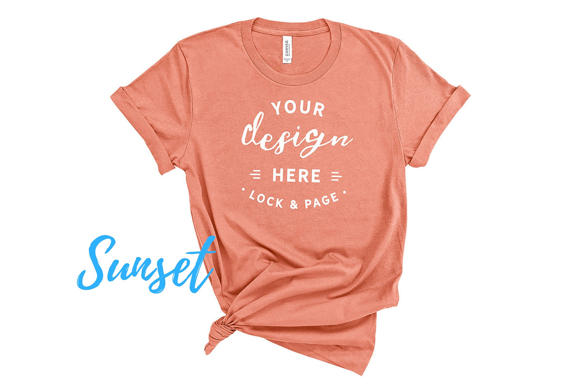 Bella Canvas TShirt Mockups On White, a Shirt Mockup by lock and page (Photo 54 of 92)