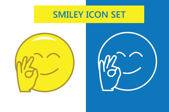 Exclusive Smiley Icons Line Fill