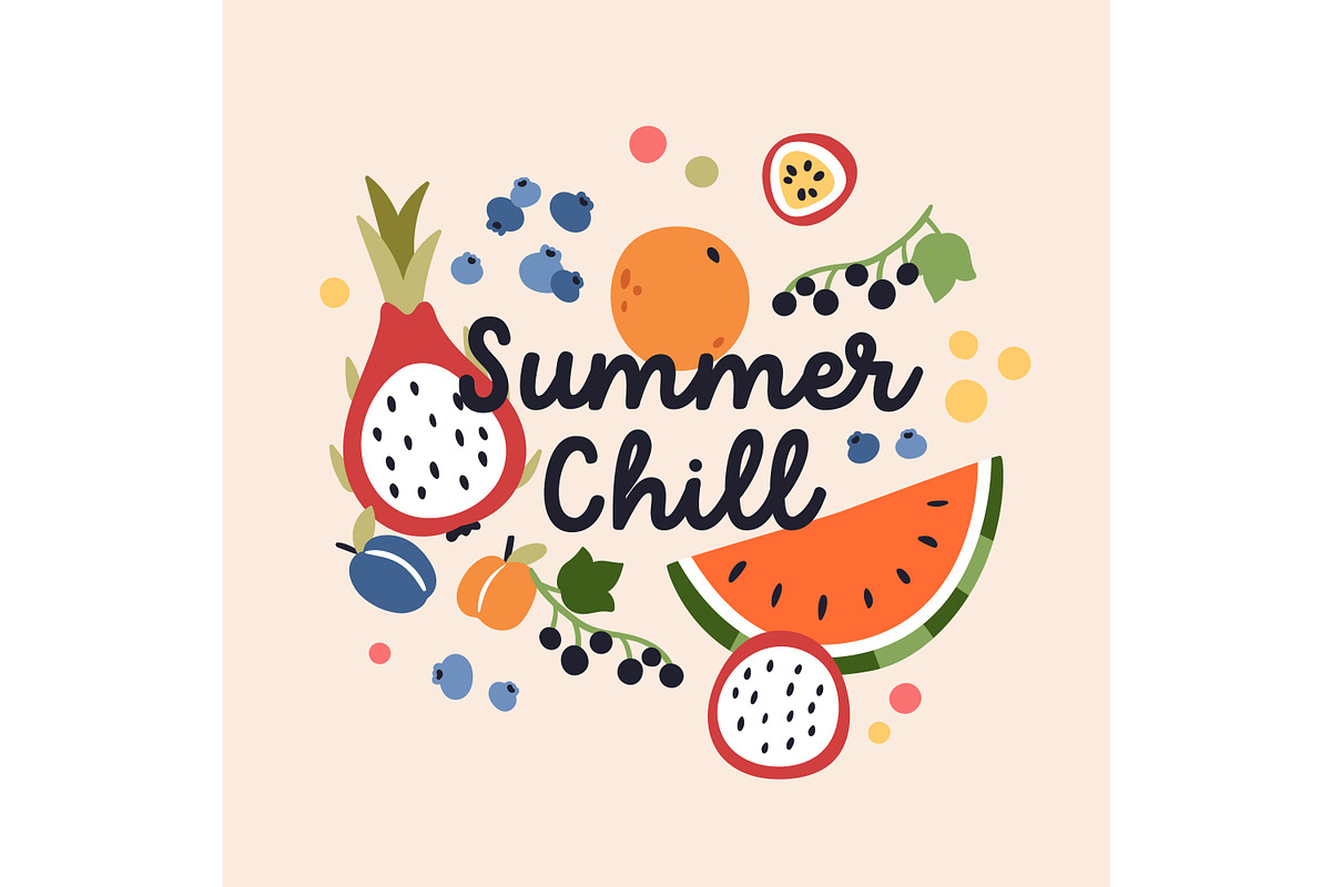 Seasonal summer card templates set, a Decorative Illustration by Good Studio (Photo 2 of 6)