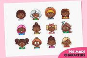 Cartoon Girl Avatar Creation Kit, a Person Illustration by wowu (Thumbnail 3 of 8)