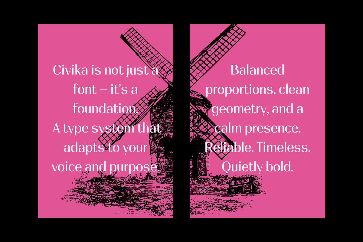 Civika, a Sans Serif Font by BiancaXavier (Photo 5 of 9)