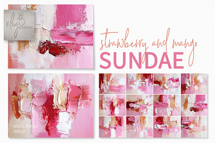 Strawberry and Mango Sundae, a Decorative Illustration by rileyBgraphics