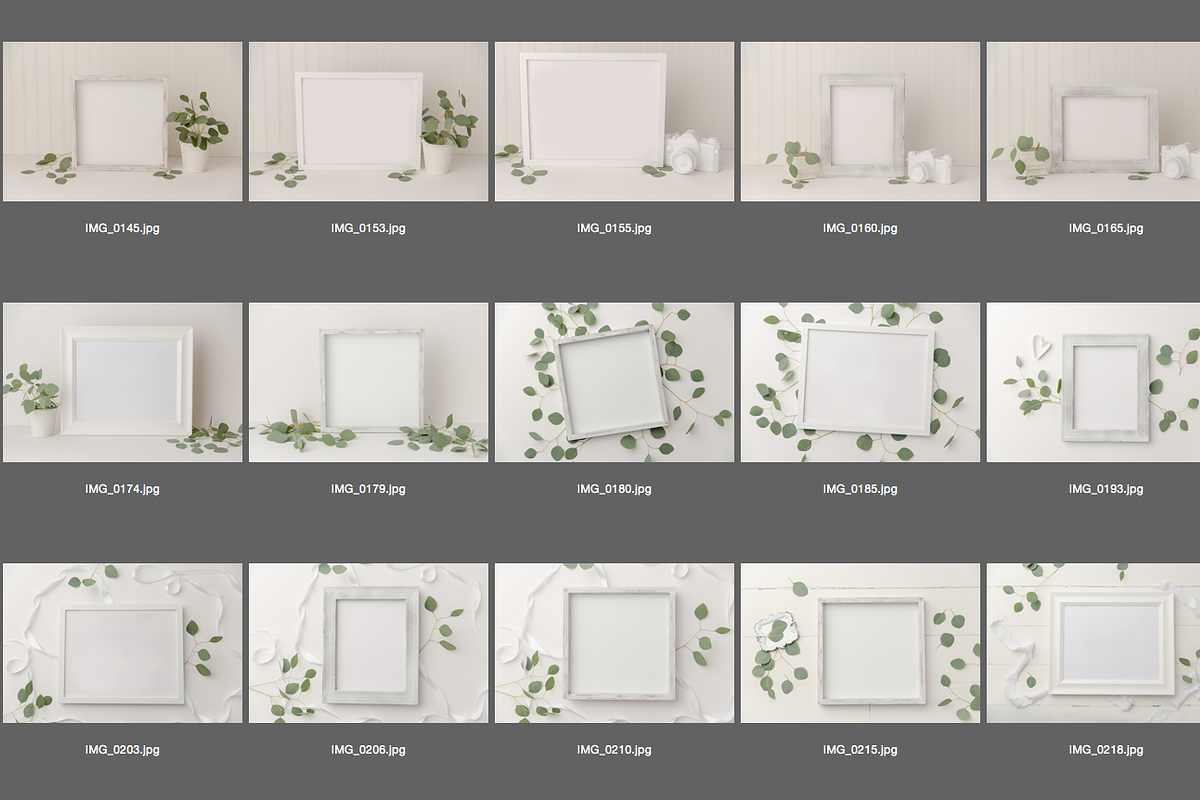 White Frame & Eucalyptus Mock Up, a Print Template by Susie Design Co (Photo 2 of 2)