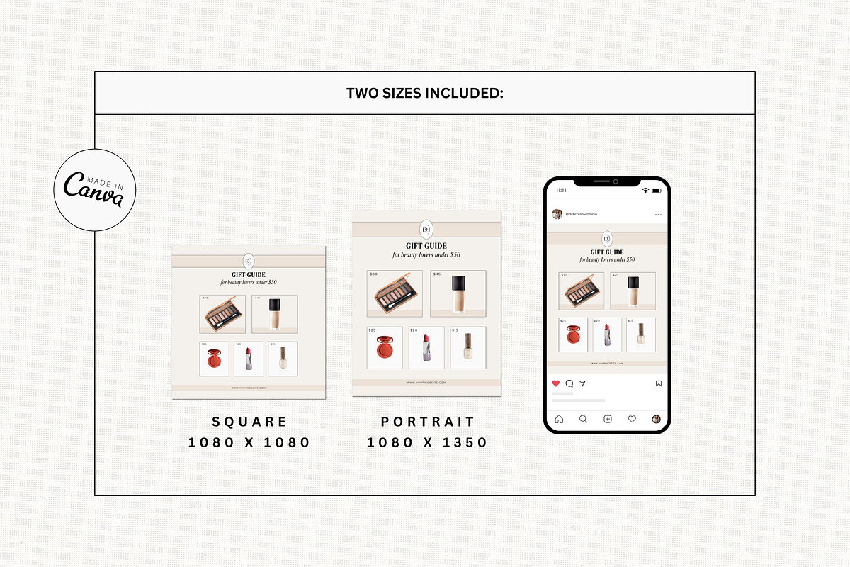 Gift Guide LTK Canva Template, a Social Media Template by Deb Creative Studio (Photo 8 of 10)