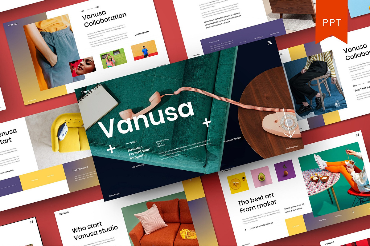Vanusa – Business PowerPoint, a Presentation Template by Dens Creative Studio (Photo 1 of 6)
