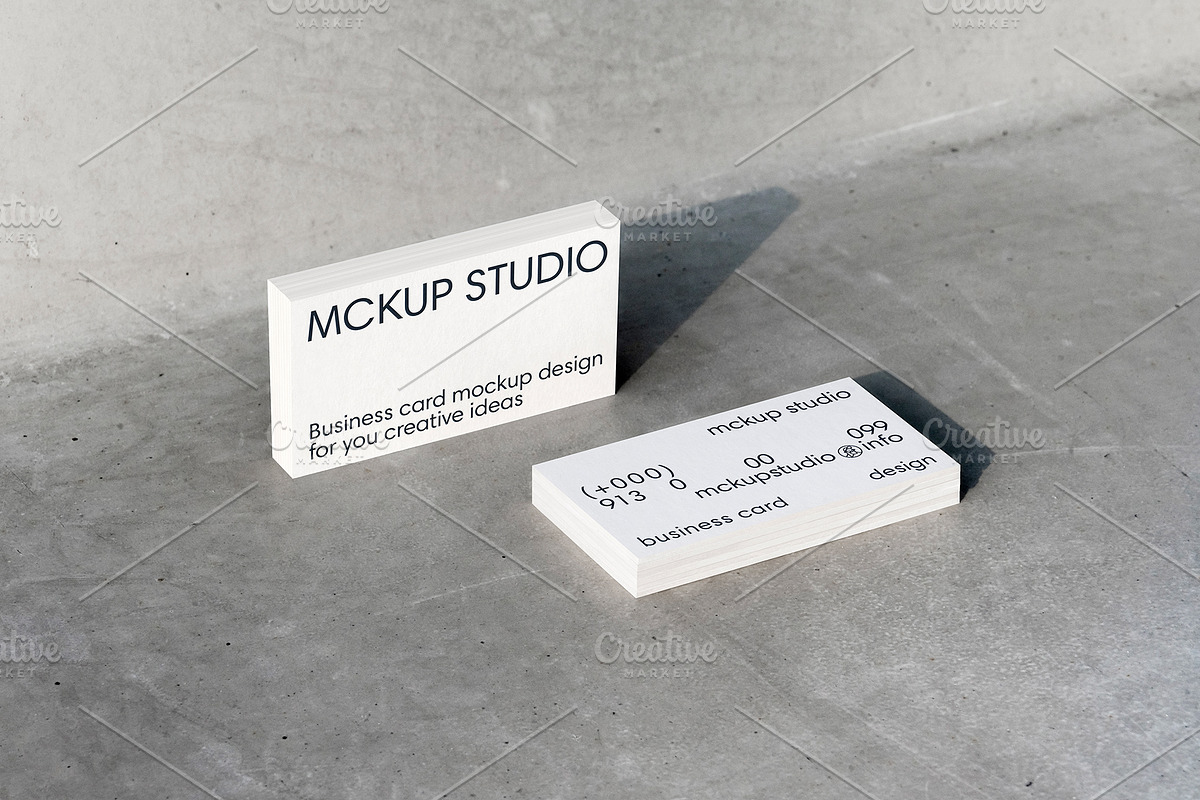 3 Business card mockup, an Advertising Mockup by eezo (Photo 8 of 10)