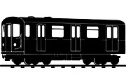 Train and subway silhouette, a Transportation Illustration by abu67222 (Thumbnail 8 of 13)