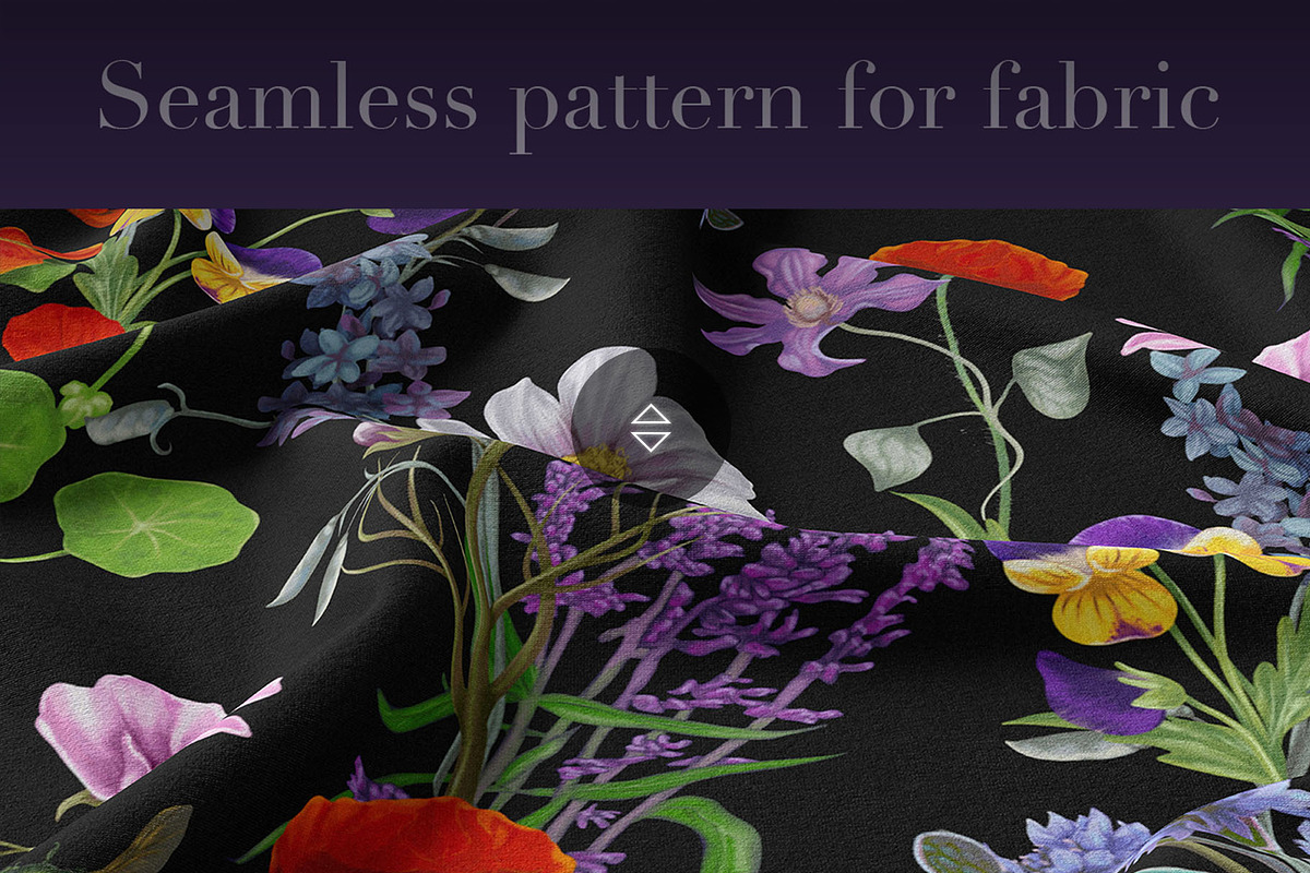 Wildflowers Seamless Pattern, a Pattern Graphic by Yana Dobrik (Photo 5 of 11)