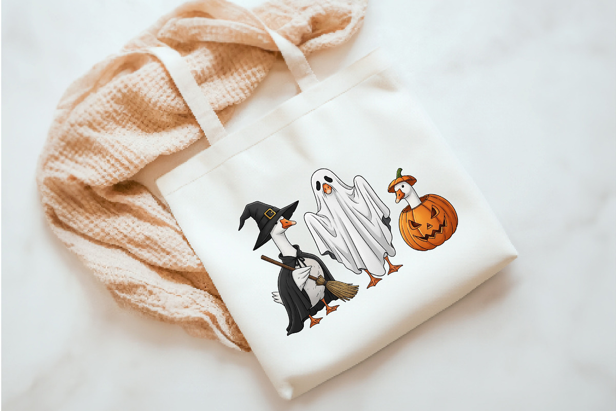 Boo Ghost Goose PNG, an Illustration by Watercolor design (Photo 2 of 3)