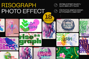 18 PSD Risograph Photo Effect