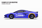 2026 Hyper Performance Coupe Set, an Advertising Mockup by Halal Graphic Studio (Thumbnail 7 of 12)