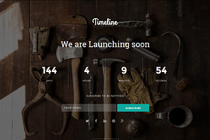 Timeline - Coming Soon Template