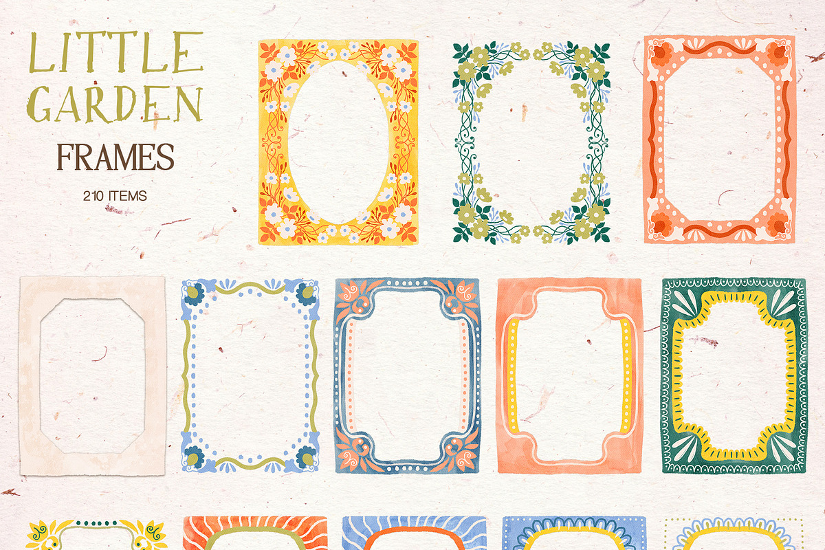 Little Garden | Frames Clipart, an Object Graphic by GVGraphics (Photo 10 of 12)