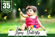 35 Butterfly Photoshop Overlays