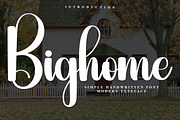 Bighome, a Handwritten Font by InermediaSTUDIO (Thumbnail 1 of 7)