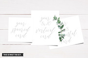 Invitation Mockup w/ Eucalyptus Twig, a Print Template by Hype Your Prints (Thumbnail 5 of 5)