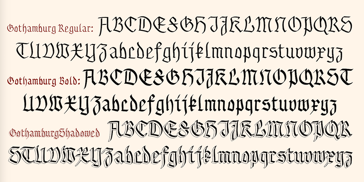 Gothamburg, a Blackletter Font by Ingrimayne Type (Photo 5 of 5)