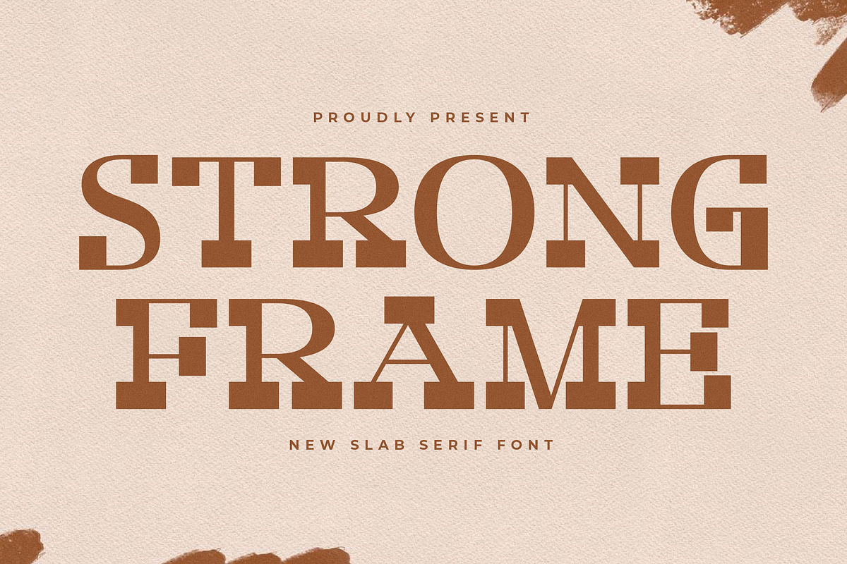 Strong Frame New Slab Serif Font, a Slab Serif Font by Storytype Studio (Photo 1 of 15)