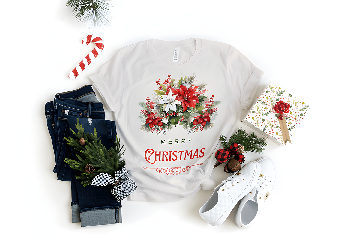 Christmas Flowers Watercolor Clipart, a Graphic by Moon Studio (Photo 3 of 4)