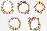 Coquette Summer Frame Clipart Bundle, an Illustration by CrexoraLab (Thumbnail 4 of 5)