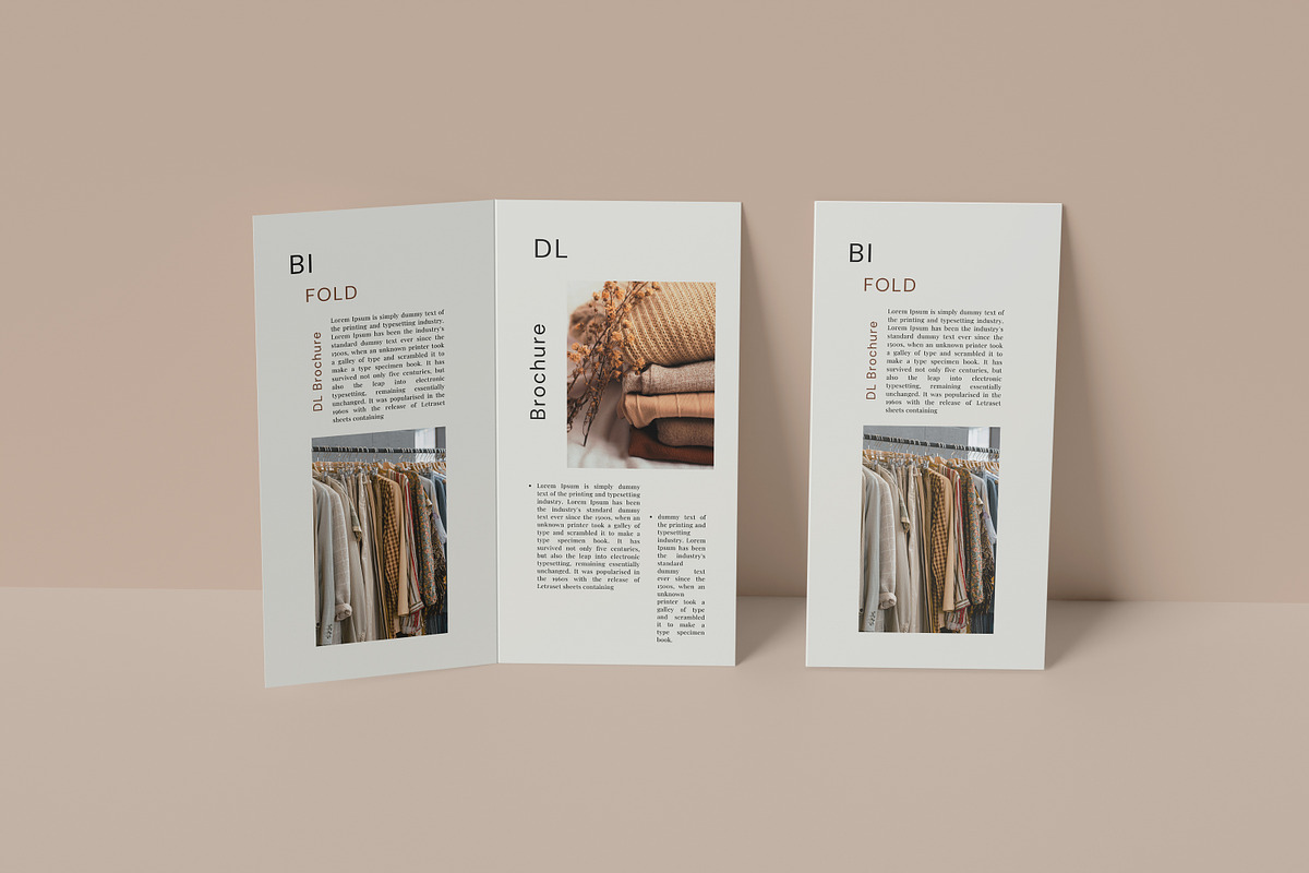 DL BiFold Brochure Mockup, an Advertising Mockup by Pikachudesign (Photo 4 of 5)