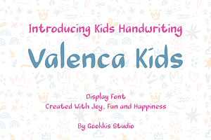 Valenca Kids Handwritten Font