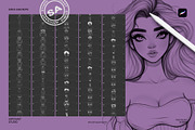 120 Procreate Stamps Girls & Boys, a Shape Add-On by Spasibenko Art (Thumbnail 4 of 6)