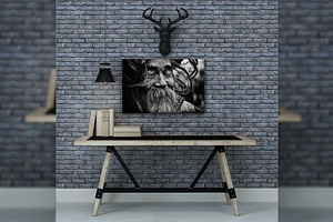 Loft Concept Artwork Frame Mockup