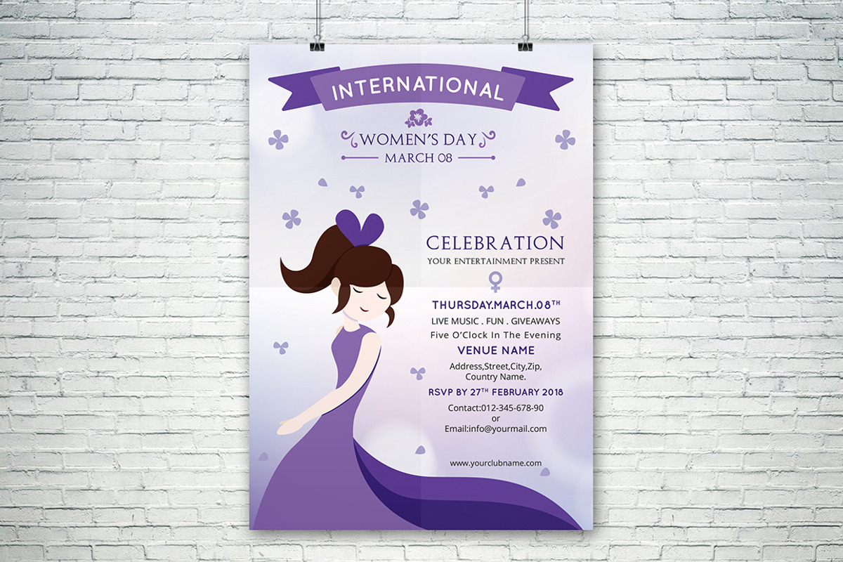 Women's Day Flyer, a Flyer Template by Rimana_Templatehive (Photo 1 of 7)