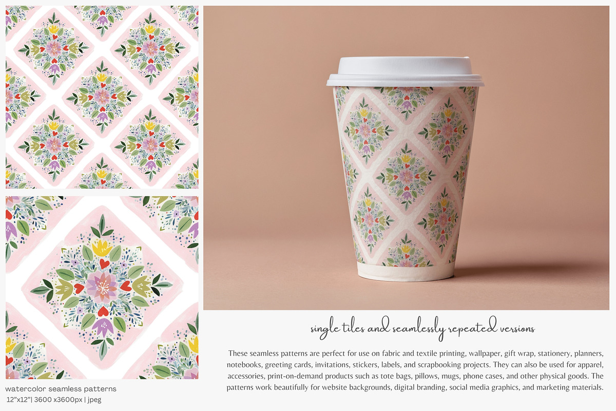 scandinavian folk art patterns, a Pattern Graphic by Patishop Art (Photo 8 of 9)