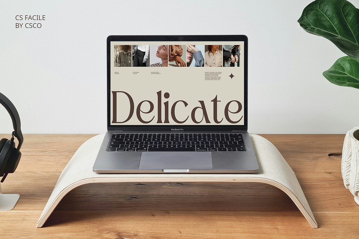 CS Facile – Elegant Font, a Serif Font by Craft Supply Co. (Photo 3 of 8)