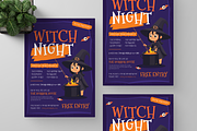 Witch Night Party Halloween Flyer, a Flyer Template by Annora Studio (Thumbnail 5 of 5)