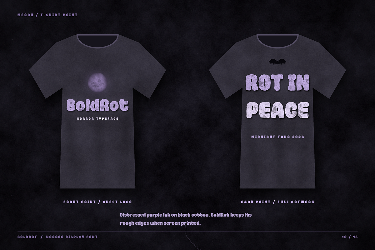 Oblq BoldRot | Horror Display Font, a Sans Serif Font by Oblique Foundry (Photo 10 of 15)
