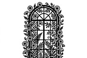 50 Floral French Window Ornament, a Decorative Illustration by Amazin_art (Thumbnail 17 of 24)